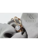 Vintage štýl náušnice zirkónia originálny vintage 14k produkt s ružovým zlatom vec142r